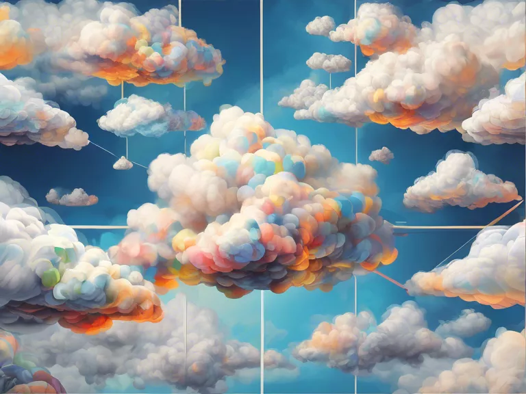 Cloud Computing Art Digital Canvas